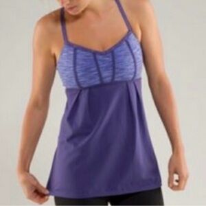 Lululemon Bulerias Tank Top in Royalty Spacedye Purple Size 6